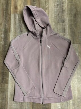 PUMA Women's Evostripe Full-Zip Hoodie Pale Plum Medium NWOT